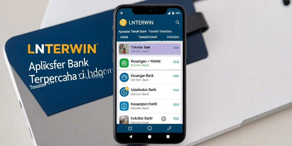 Antarmuka pengguna LNTERWIN yang intuitif untuk transfer bank.