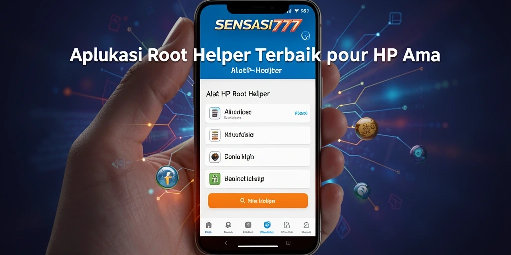 Antarmuka SENSASI777 yang intuitif untuk aplikasi Root Helper.
