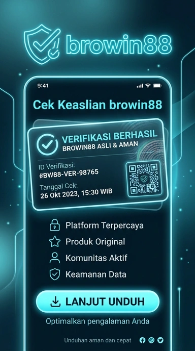 Tampilan kanal resmi browin88